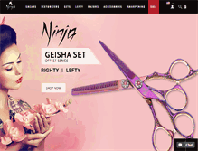 Tablet Screenshot of ninjascissors.com